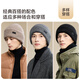 JIUMU pure cashmere warm woolen hat autumn and winter knitted hat cold hat winter hat winter outdoor ear protection cold hat men winter