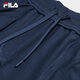 FILA men's and women's couple's trousers 26 spring new casual sweatpants loose sports straight pants New Year's trousers cuffed trousers without velvet dark elegant blue-DB L