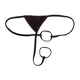 Men's ring thong men's lifting ring ice silk ring locking low-waist boys' underwear solid color sexy gay black one size