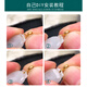 DL 1998 Fat Donglai same style 18k gold buckle 18k gold jade little Buddha leaf pendant gold buckle Au750 Hetian jade mini model (suitable for small fifty cent coins)