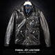 PJL Spring New Top Layer Sheepskin Men's Ready-to-Wear Heavy Washed Retro Distressed Lapel Single Leather Three Pocket Hunting Suit Dark Brown S (125Jin Jin is equal to less than 0.5kg)