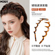 M2KA non-straight sports headband women's hairband hairpin wave mask face wash headband 0-sense texture hairband tortoiseshell color