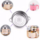 Meikejie Electric Pot Steamer Stainless Steel Steamer Grid Universal Small Electric Pot Steamer Multi-functional Grate Steaming Layer Thickening and Height Steamer (With 17.5cm Step Electric Pot) 18cm Special Price Thickened Steamer Please contact us to place an order. No returns or exchanges.