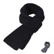 Hengyuanxiang knitted scarf for middle-aged and elderly people to keep warm in winter men's black scarf for the elderly grandpa dad's birthday neck protector winter for women black