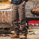 Jeep (JEEP) overalls men's autumn and winter men's straight trousers trendy casual loose pants men's coffee XL