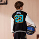 Jordan Nike AJ children's jacket boys autumn new No. 23 trendy baseball uniform jacket black
