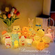 Depindiy night light cartoon cute bedside atmosphere light children's ornaments dormitory creative night light 1w silk 041 swan white 13cm