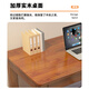 Ruoju solid wood computer desk imported rubber wood desk simple study desk writing desk walnut color 1.4m SZ-08