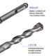 Dongcheng round shank drill bit impact electric hammer two-pit drill bit concrete drilling alloy drilling bit wall penetration artifact 6-25mm round shank electric hammer drill bit-6X110