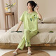 Nischenkragen Druckdesign chinesisches Stil Element Design bequeme Frauen Heimkleidung Pyjamas YZT-9903 Frauen YZT-9904 Frauen 2xl
