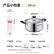 SUPOR soup pot thickened 304 stainless steel stew pot double-ear anti-scalding porridge and noodle pot gas induction cooker universal ST24H3