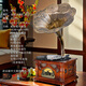 BLACKNOTE Jinmo gramophone Chinese-style vinyl record player antique streaming sound machine large speaker solid wood retro record player Bluetooth D96 A pure copper speaker + subwoofer + plug-in + genuine vinyl record