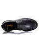Goldlion men's shoes spring and autumn new thick-soled genuine leather business casual leather shoes round-toe cowhide British men's loafers black series one size larger 40