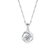 Nilan Fat Donglai same style pt950 platinum set chain new necklace women's four-leaf clover 18 clavicle chain simple diamond pendant four-leaf clover necklace
