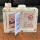 Xiaohongshu's same style Polaroid KT flipping photo album three-dimensional rotating photo frame display stand couple photo storage three-inch white rotating photo album + KT cat accessories + stickers only the above can hold 12-24 photos
