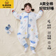 G.DUCKKIDS Baby Sleeping Bag Spring and Autumn Children's Anti-Kick Quilt Baby Winter Class A Detachable Sleeves and Split Legs Newborn Sleeping Bag Constant Temperature 1 Temperature Sense Display-Medium Thick Constant Temperature Cotton No Footmuffs 80M Recommended for 0-1.5 years old, 55-85cm