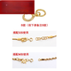 Handi 18K gold spring buckle necklace buckle braided rope end buckle bracelet anklet M buckle S buckle connecting buckle closed ring set K red 5.5mm spring buckle + 3mm ring
