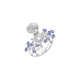 Chili 2025 Tanzanite Pearl Shell 925 Silver Ring Female Niche Design Can Open Treasure Secret Ring Mini Shell Box Tanzanite Ring No. 9