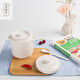 Tuojin stew pot bird's nest ceramic pot with lid, water-proof cup, steamed egg size, pure white 2000ML