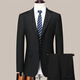 SEVEN 7 Seven brand men's suit casual suit spring and autumn business men's thin section professional decoration body style fashionable two-piece set Navy blue (top + pants) 2XL 185- (recommended 145-160Jin Jin equals 0.5 kg)