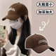 COLO peaked cap for men and women, outdoor casual face-showing small visor hat, Korean style trendy baseball cap, khaki color
