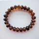 Only double belt identification certificate Fushun amber gold amber botanical amber 10 mm women's bracelet bracelet