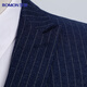 Lomon suit suit, men's business casual striped wedding dress, slim professional interview workwear, groomsmen's clothing, groom's clothing