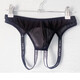 Gay men's double-butt underwear, no need to take off, transparent thong, U-shaped pouch, sexy double-butt underwear, white, 80-150Jin, equal to 0.5kg, inner wear