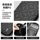 Playboy (PLAYBOY) key bag for men's simple large capacity waist hanging multi-function zipper key bag card bag two-in-one 2103 black [top layer cowhide]