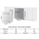 Boss floor-standing model F80D white 15+1 set capacity heavy oil stain embedded dishwasher hot air drying and disinfection 168h long-lasting storage all-in-one machine independent layered washing machine