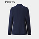 PORTS women's early autumn new business casual jacket commuting one-button long-sleeved ALD8J006MWP098 Zhang Qing M (6)