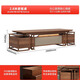Aosenming high luxury Chinese style solid wood desk boss desk and chair combination executive desk office president desk chairman computer desk purple ink walnut 2.8 meters boss desk