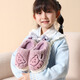 GOTOVAN Children's Cotton Slippers Girls Autumn and Winter 2025 New Indoor Non-slip Warm Home Furry Slippers for Girls Baby Gray 18-19 (shoe inner length 17cm)
