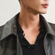 Sketch Men's 2025 Spring New Arrival H-shaped Short Imitation Leather Jacket 9P1A10070 021 Charcoal Gray XS