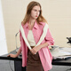 Sancai 2025 Autumn New Dopamine Shirt Lapel Loose Shirt Pocket Casual Cardigan Simple Women's M