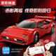 Sanqihu remote control building blocks assembled children's toys Red Shadow Sports Car Racing Sports Car Model Boy Car C51085 Red Shadow Sports Car-Remote Control Version-328 Particles