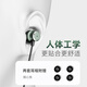 Aigo wired earphones 3.5mm round hole round head mobile phone earphones with wired sleep game music sports metal cavity suitable for computer notebook desktop A110