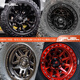 
Litian adapts to Wrangler 17-inch negative value 18 wheel hub modified off-road vehicle tank 300 anti-rift 700 standard model D694 D695 D696 D716 17x8.5J