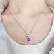 DYAI Natural Tanzanite Pendant Women's 925 Silver Inlaid Blue Gemstone Necklace Simple Fashion 57mm Jewelry Gift