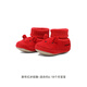 YEEHOO same style as the store, children's shoes, festive and cute cloth shoes, baby socks, autumn and winter shoes, New Year's red stepping shoes, suitable for about 6-18 months, size 20, recommended foot length 11-12cm