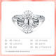 BOC Yijin pt950 four-leaf clover platinum ring for women, platinum ring, birthday, Valentine's Day gift for girlfriend and wife, four-leaf clover ring, about 3.6g