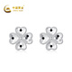 CHINA GOLD Crushed Ice Clover PT950 Platinum Earrings Women's Platinum Earrings Birthday Gift for Girlfriend Platinum Weight Approximately 3g SF Straight Hair/Branded Gift Box