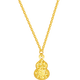 Saturday Blessing Yellow 18K Gold Necklace Women's Broken Gold Gourd Fulu Colorful Gold Necklace Birthday Gift C0620929 40+5cm
