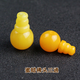 Fat Donglai's same style beeswax Buddha head chicken fat yellow amber split three-way diamond star and moon bodhi bracelet accessories jewelry Buddha head three-way hole diameter 18mm single