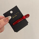 Ze Yuhan Korean cute little apple bangs hair clip bangs hair clip ancora red high-value side duckbill clip wine red small apple bangs clip random 2 pieces