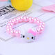 Meipai cartoon children's bracelet little girl princess baby cat animal flower imitation pearl bracelet bracelet bracelet accessories 5# cute KT cat