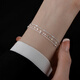 Qingyu 925 sterling silver three-layer chain bracelet bracelet with a sense of best friend niche design bracelet 925 silver three-layer chain bracelet