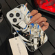 
Daniel's monster Kidd is suitable for Apple 16promax mobile phone case iPhone 15plus stand 14 animation 13mini color [CY1049 monster Kidd-Glacier silver] IMD color silver iPhone 16ProMax
