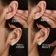 Dairuo PT990 platinum earrings for ear piercing, akoya pearl earring hooks, perfect round high-end platinum-free female gift earrings, single 4m pearl ear hooks (gold about 0.25g)