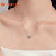 Liuguifu Jewelry Platinum Necklace Women's Pt950 Platinum Copper Coin Set Chain Plain Chain Clavicle Chain Adjustable Birthday Gift Necklace About 5.0g
